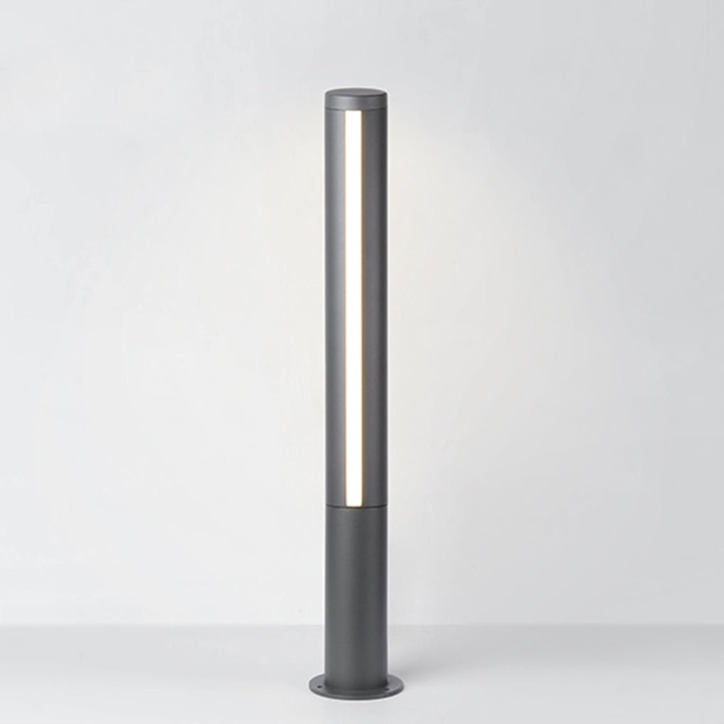 Industrial Outdoor Bollard Light — Die-Cast Aluminum, LED, IP54 Weatherproof, Warm White 3000K, Hardwired, 29.5" or 49.2"