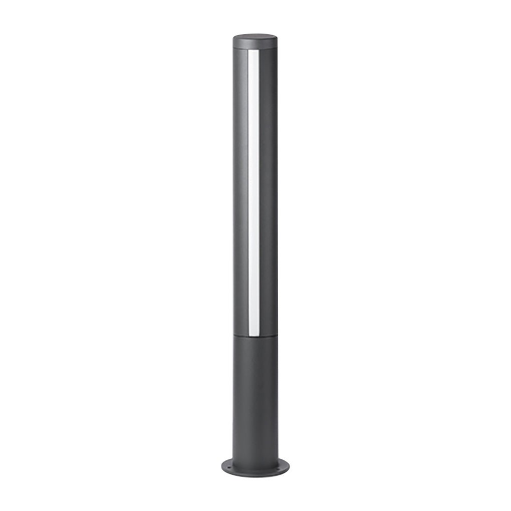 Industrial Outdoor Bollard Light — Die-Cast Aluminum, LED, IP54 Weatherproof, Warm White 3000K, Hardwired, 29.5" or 49.2"