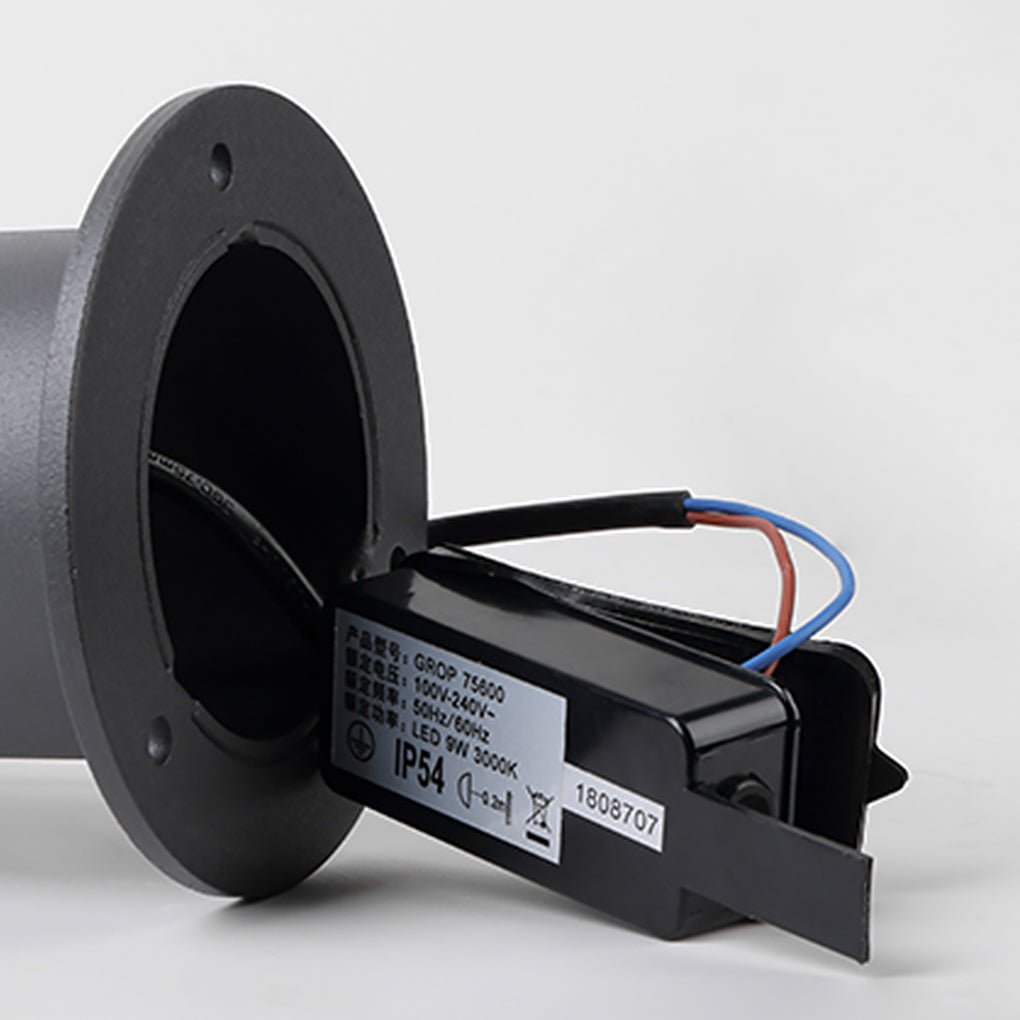 Industrial Outdoor Bollard Light — Die-Cast Aluminum, LED, IP54 Weatherproof, Warm White 3000K, Hardwired, 29.5" or 49.2"