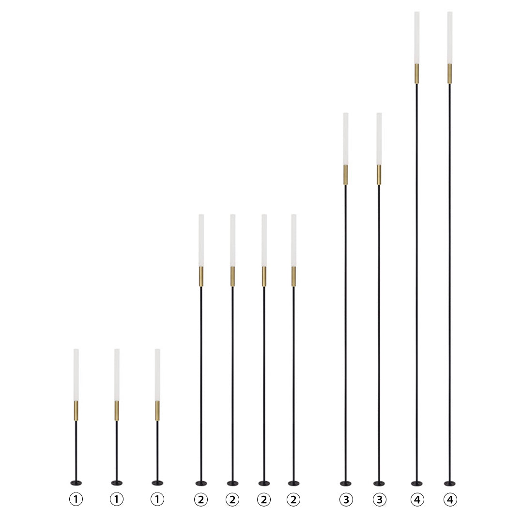 Reed-Shaped Landscape Spike Light — Aluminum, 12W LED, 3000K Warm White, IP65, 4/5/7/11/12-Pack