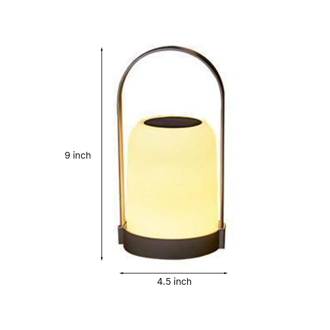 Portable Waterproof Handheld Light with Solar Power and USB Rechargeable Features Luxe