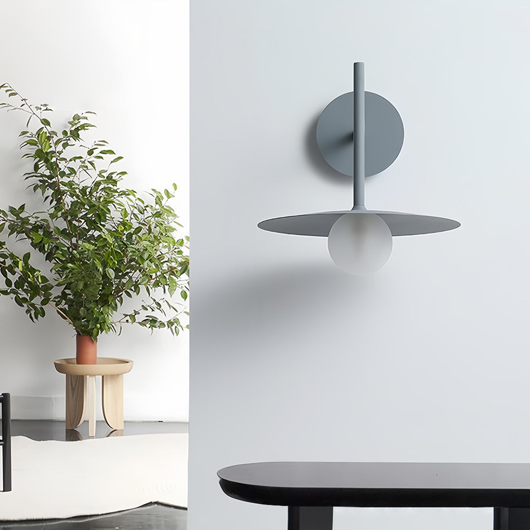 Modern Industrial Swing-Arm Wall Sconce — Frosted Glass, G9 LED, 12W Hardwired, Fixed or Adjustable