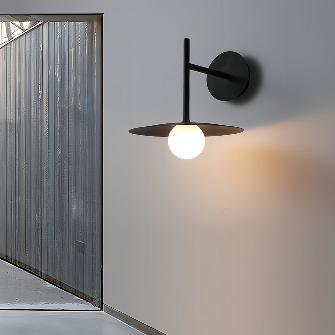 Modern Industrial Swing-Arm Wall Sconce — Frosted Glass, G9 LED, 12W Hardwired, Fixed or Adjustable