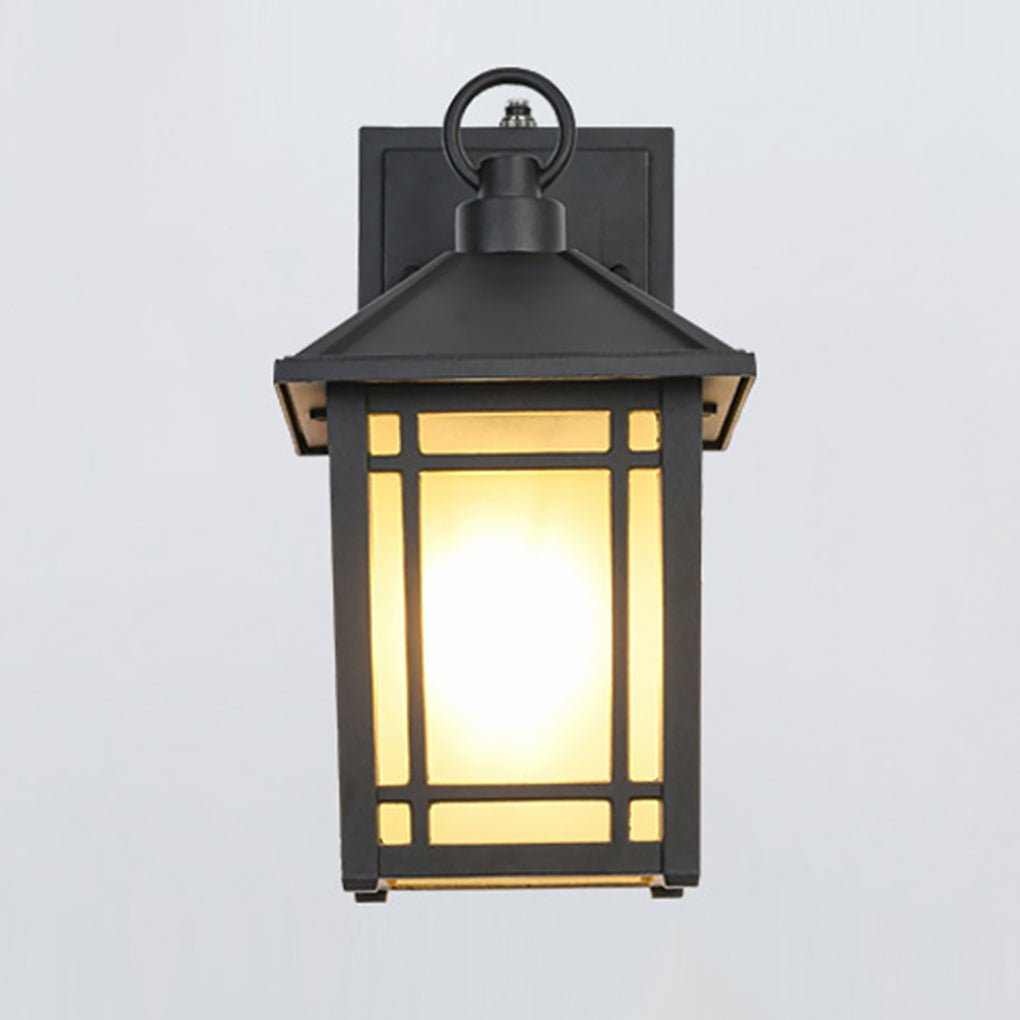 Modern Outdoor Wall Sconce — Die-Cast Aluminum and Glass, LED, Motion Sensor, Light Sensing, IP65, 3000K Warm White