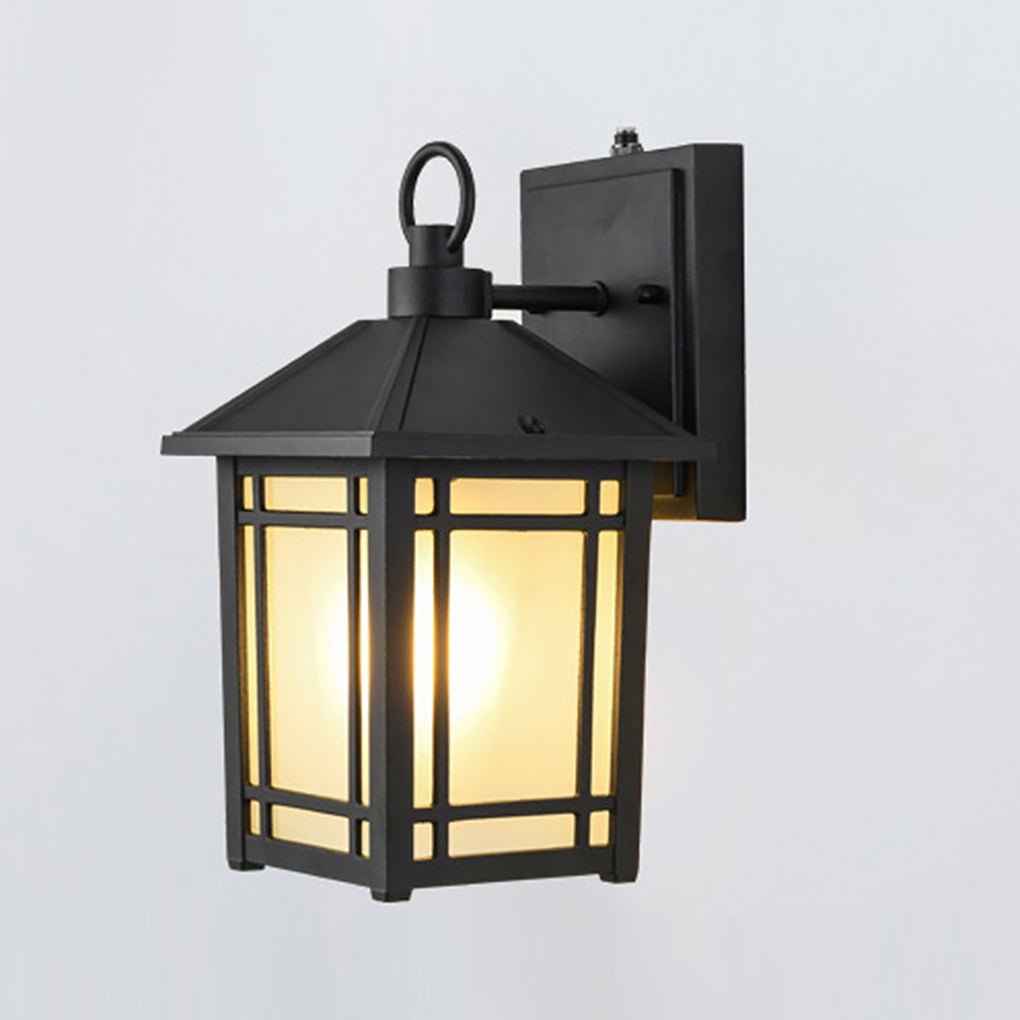 Modern Outdoor Wall Sconce — Die-Cast Aluminum and Glass, LED, Motion Sensor, Light Sensing, IP65, 3000K Warm White