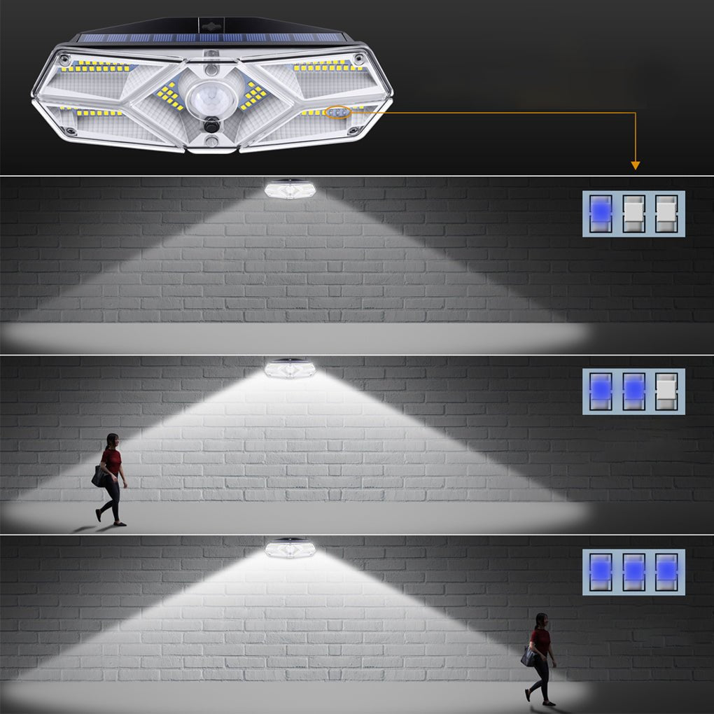 led outdoor wall sconces with solar energy and motion sensor lighting