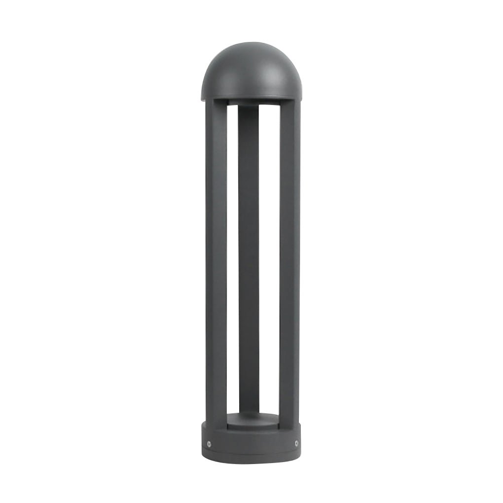 Decorative Column Bollard Light — Die-Cast Aluminum & Glass, COB LED 18W, 3000K, IP54 Weatherproof, 6" × 24"
