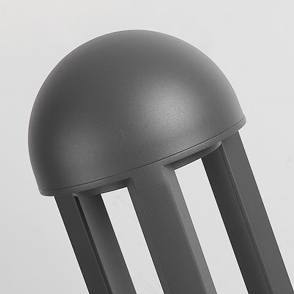 Decorative Column Bollard Light — Die-Cast Aluminum & Glass, COB LED 18W, 3000K, IP54 Weatherproof, 6" × 24"
