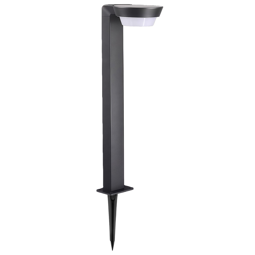 Modern Aluminum LED Path Light — Solar or Hardwired, IP54, Dusk-to-Dawn, 15.7" or 23.6"