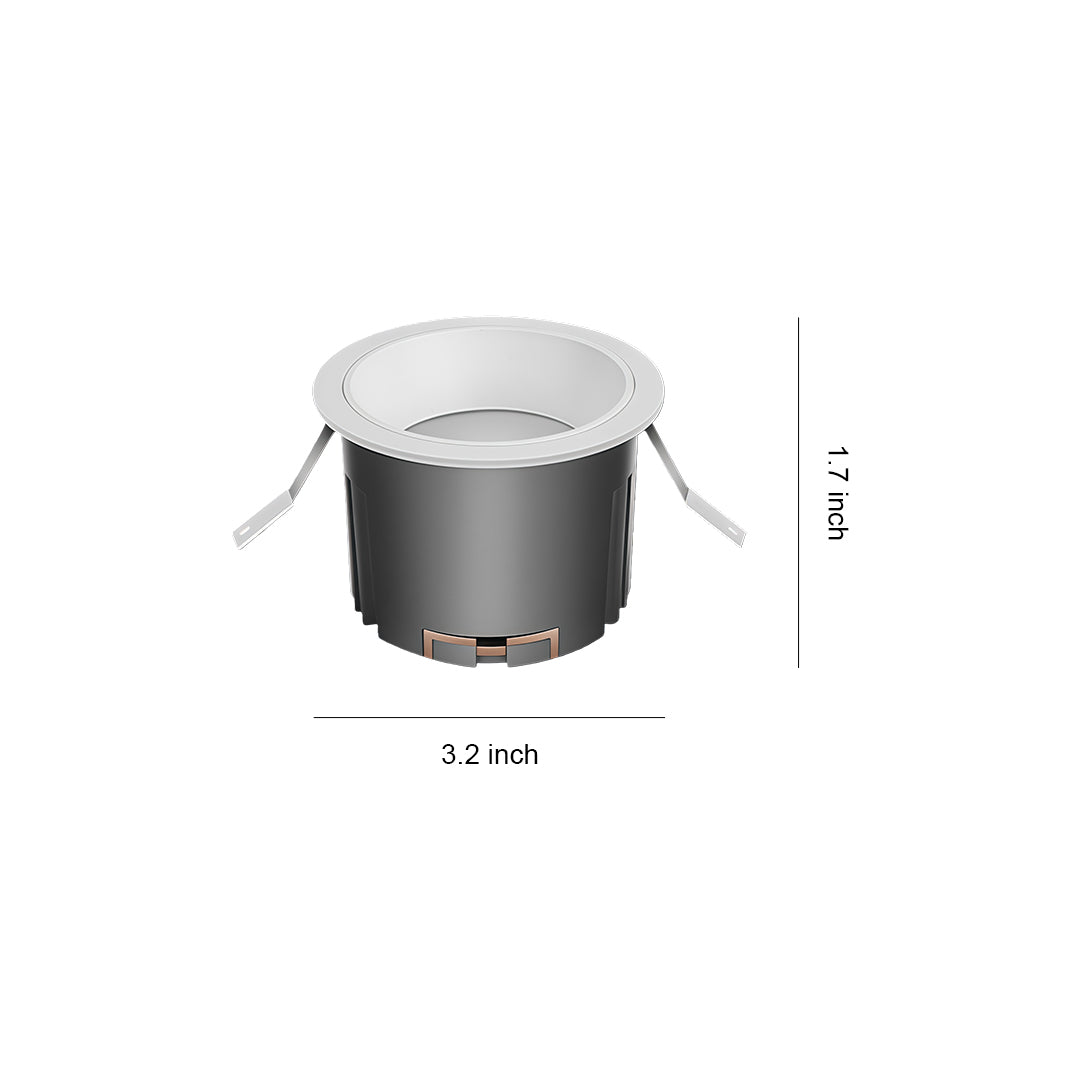 Full-Spectrum LED Recessed Can Light — Aluminum, Anti-Glare, 7–15W, 3000K, 36° Spotlight or 60° Downlight