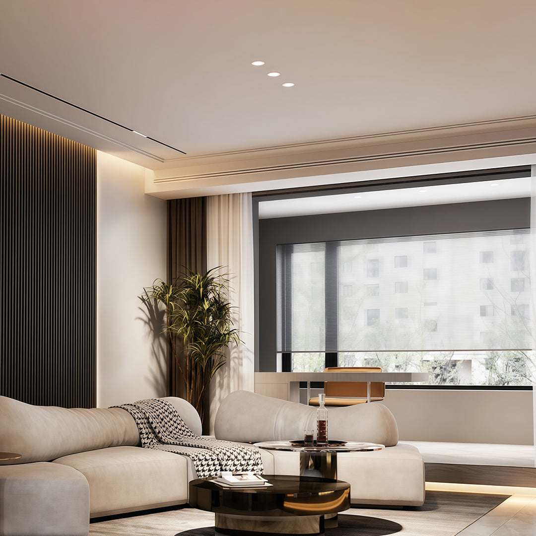 Full-Spectrum LED Recessed Can Light — Aluminum, Anti-Glare, 7–15W, 3000K, 36° Spotlight or 60° Downlight