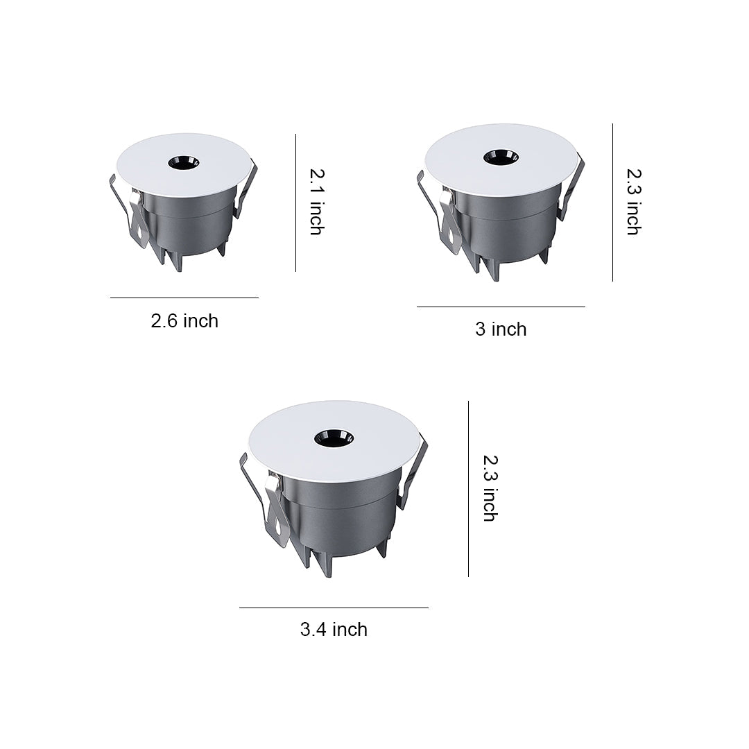 Deep-Baffle Recessed Spotlight — Aluminum, 6W–10W LED, Ra≥98 High CRI, 3000K / 4000K / 6000K, UGR<6 Anti-Glare