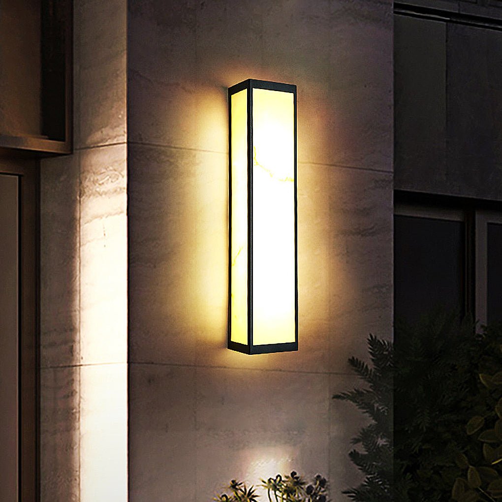 led rectangle outdoor wall sconce wall mounted lighting fixture