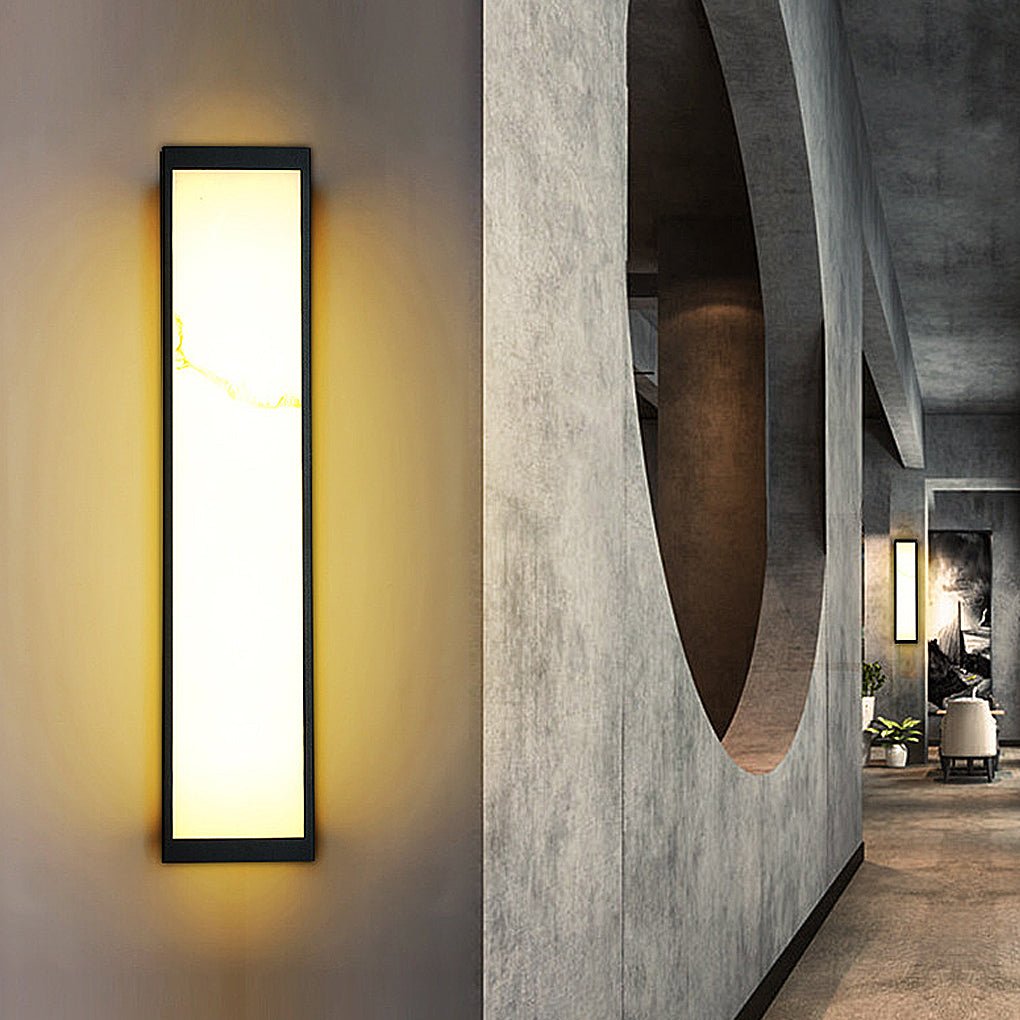 led rectangle outdoor wall sconce wall mounted lighting fixture