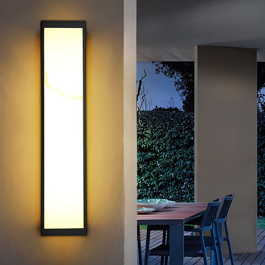 led rectangle outdoor wall sconce wall mounted lighting fixture