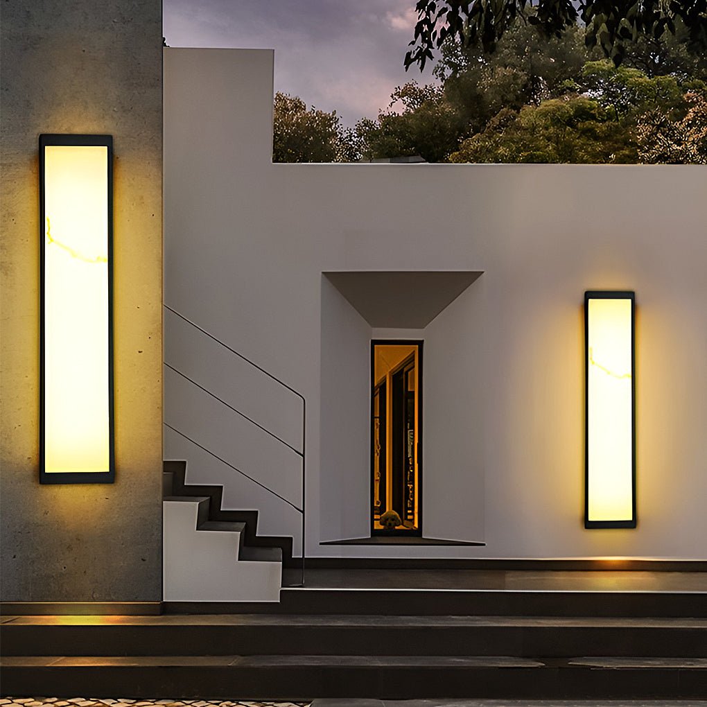 led rectangle outdoor wall sconce wall mounted lighting fixture
