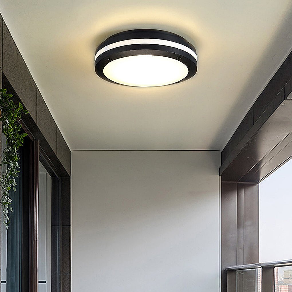 led round outdoor waterproof wall lamp ceiling lights for courtyards and balconies