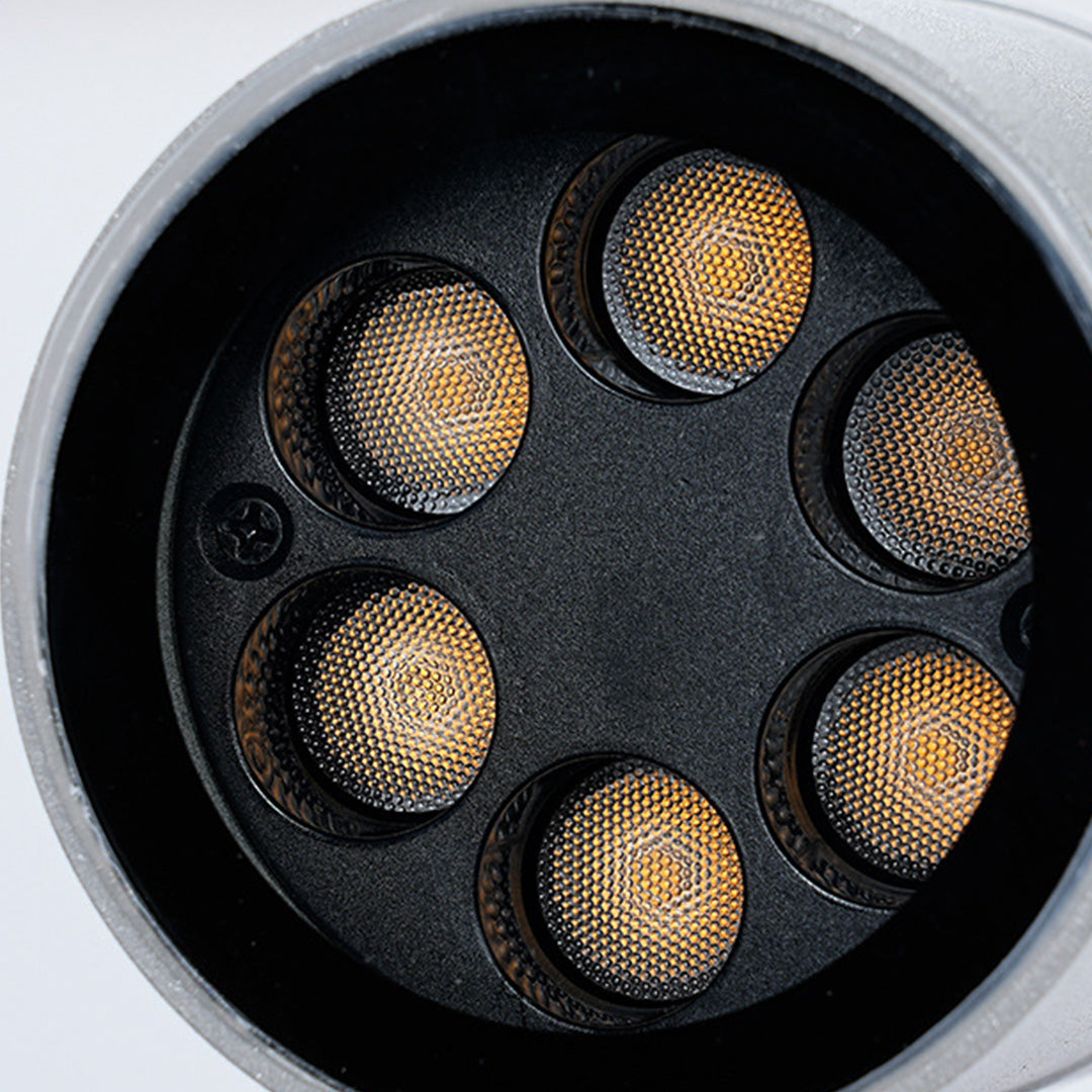 Round Outdoor LED Landscape Spotlight — Die-Cast Aluminum, IP65, DC24V, 3000K, 6W / 12W / 18W / 24W