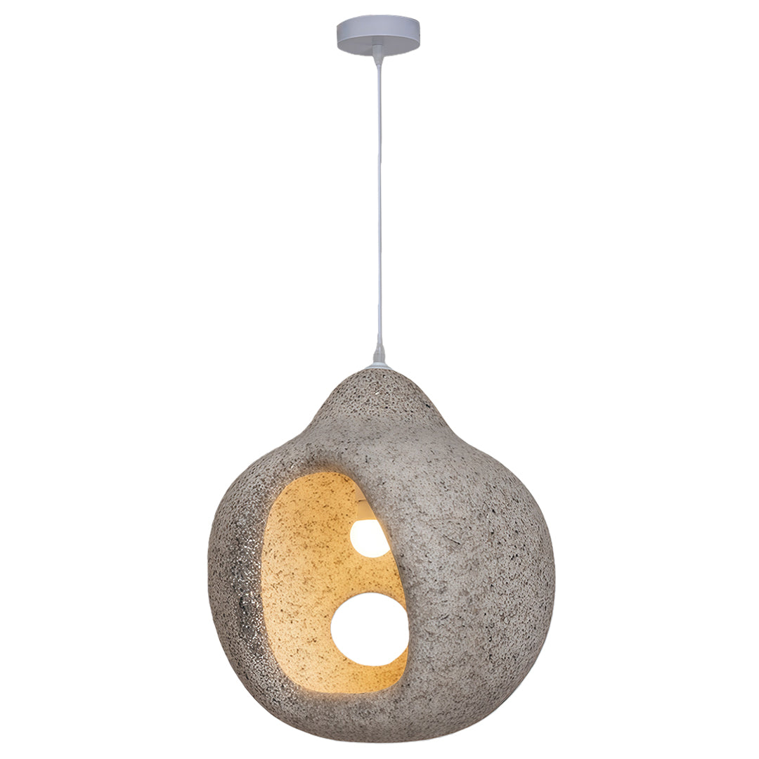 Wabi-Sabi Pendant Light — Metal, PS Shade, E27, 15.75" Wide, 59.1" Adjustable Chain
