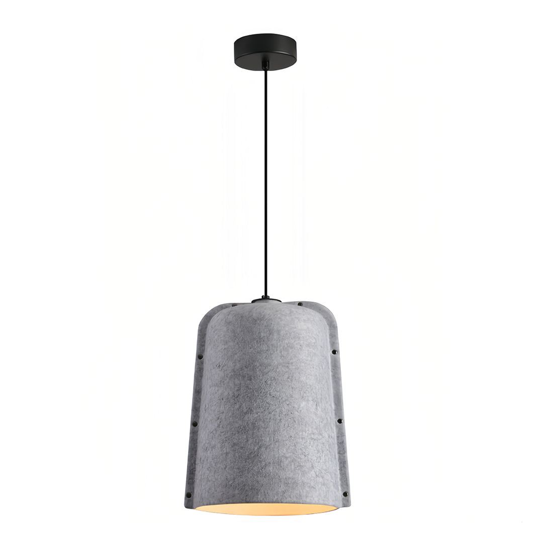 Acoustic Felt Bell Pendant — Recycled PET, Adjustable Height, 11.81" × 15.75", 6 Colors