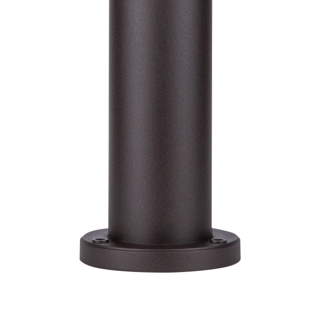 Minimalist Dome Bollard Path Light — Die-Cast Aluminum, Brown, E27, IP54, 12.6" or 31.5" Height