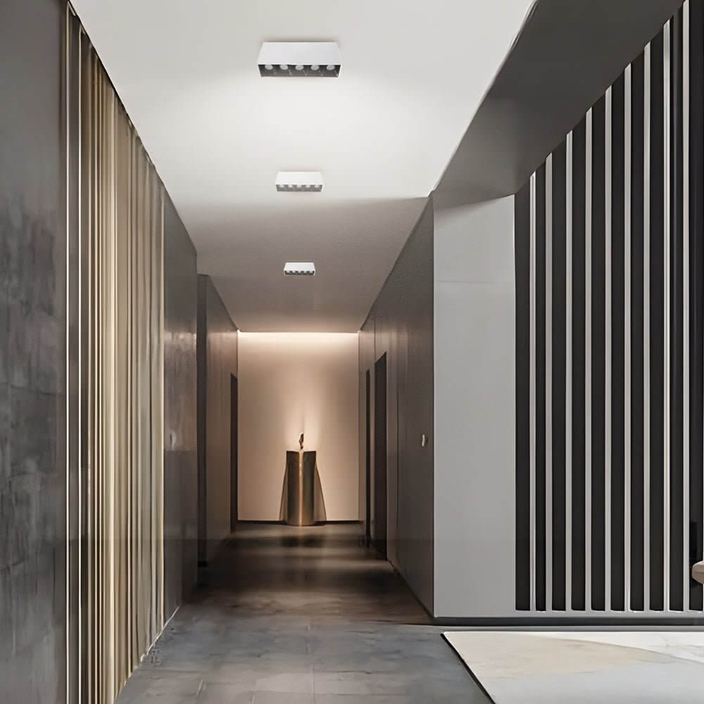 linear led ceiling downlight fixture for surface mounting