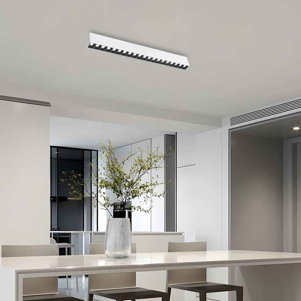 linear led ceiling downlight fixture for surface mounting