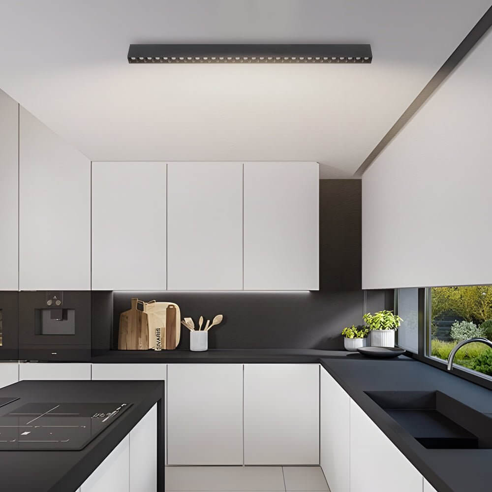 linear led ceiling downlight fixture for surface mounting