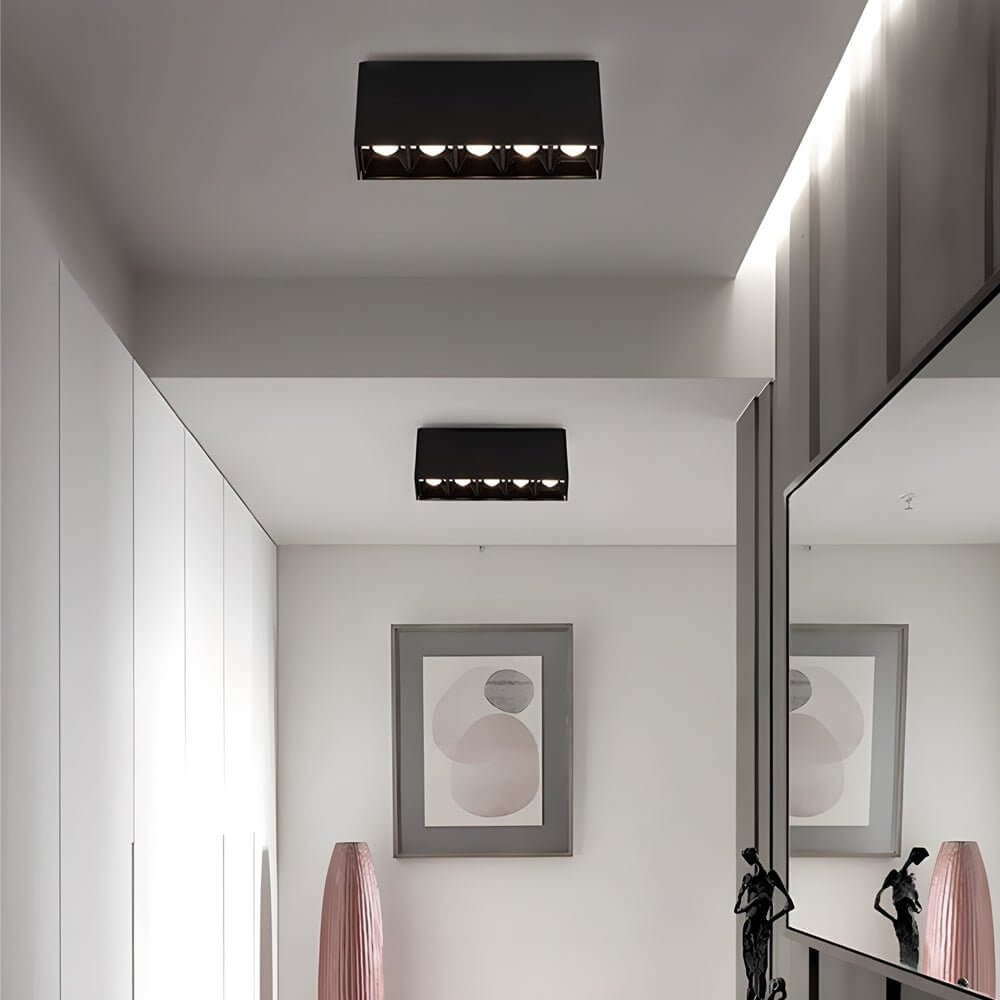 linear led ceiling downlight fixture for surface mounting