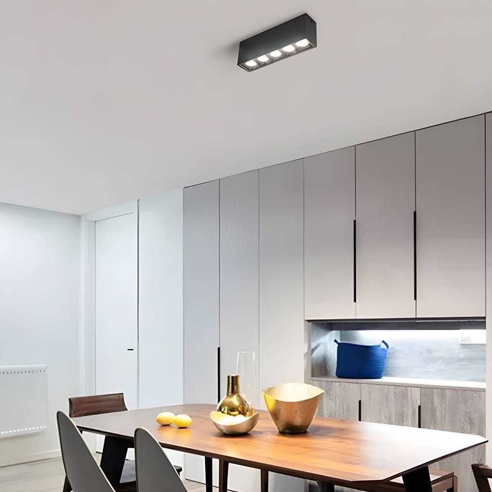 linear led ceiling downlight fixture for surface mounting