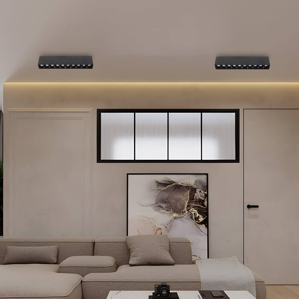 linear led ceiling downlight fixture for surface mounting