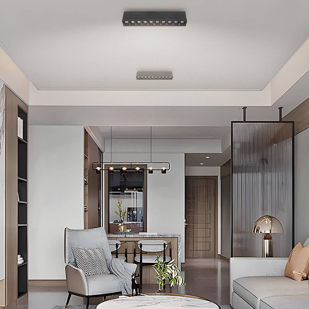 linear led ceiling downlight fixture for surface mounting