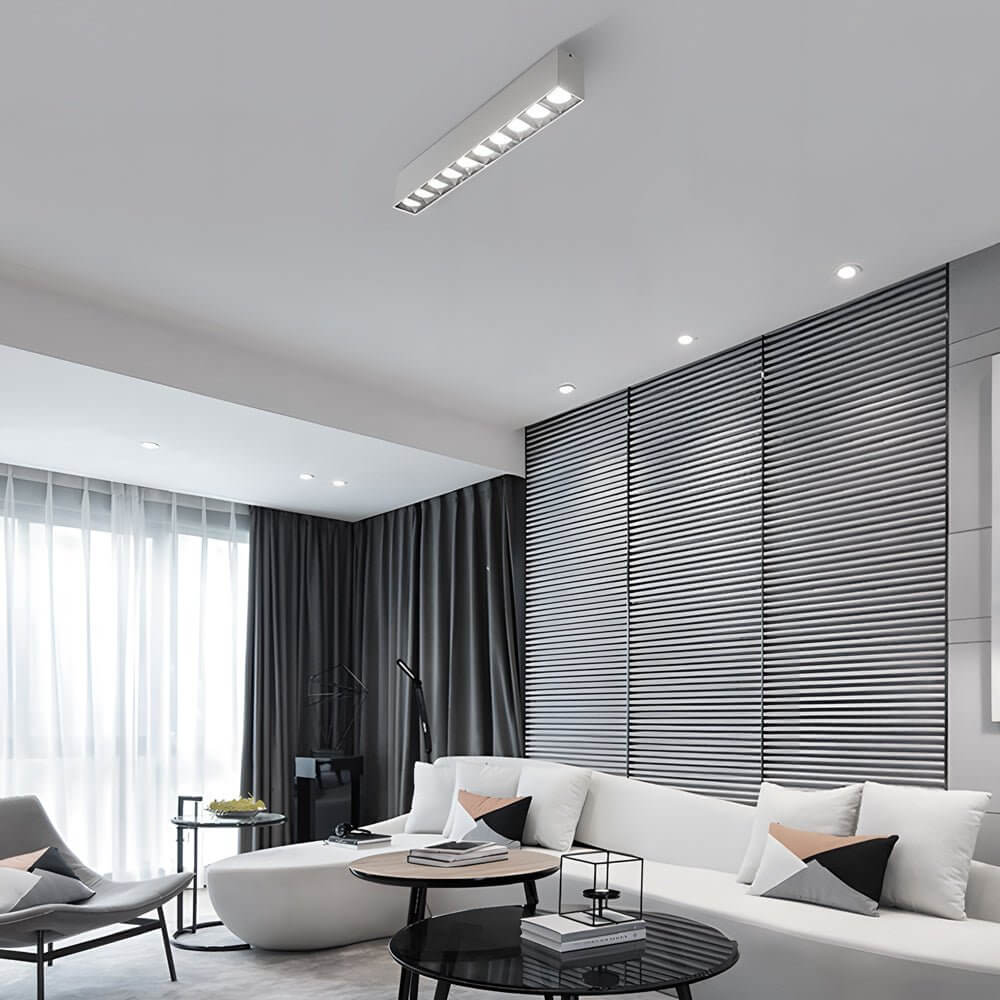 linear led ceiling downlight fixture for surface mounting