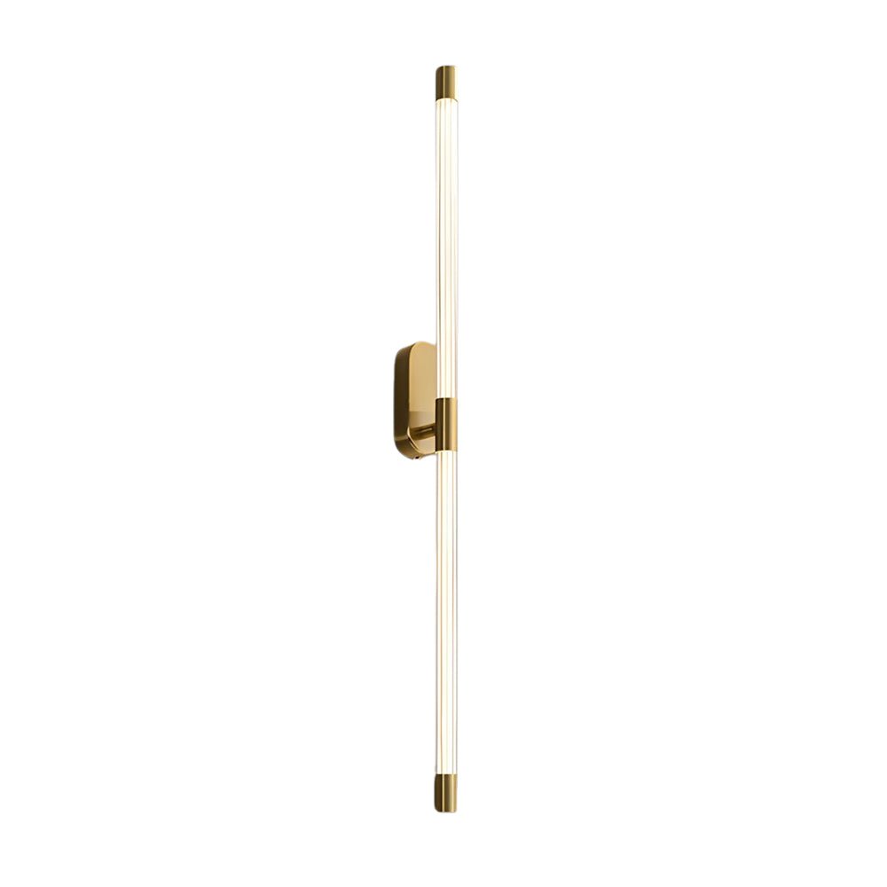 linear tall acrylic tube semi flush mount wall sconce