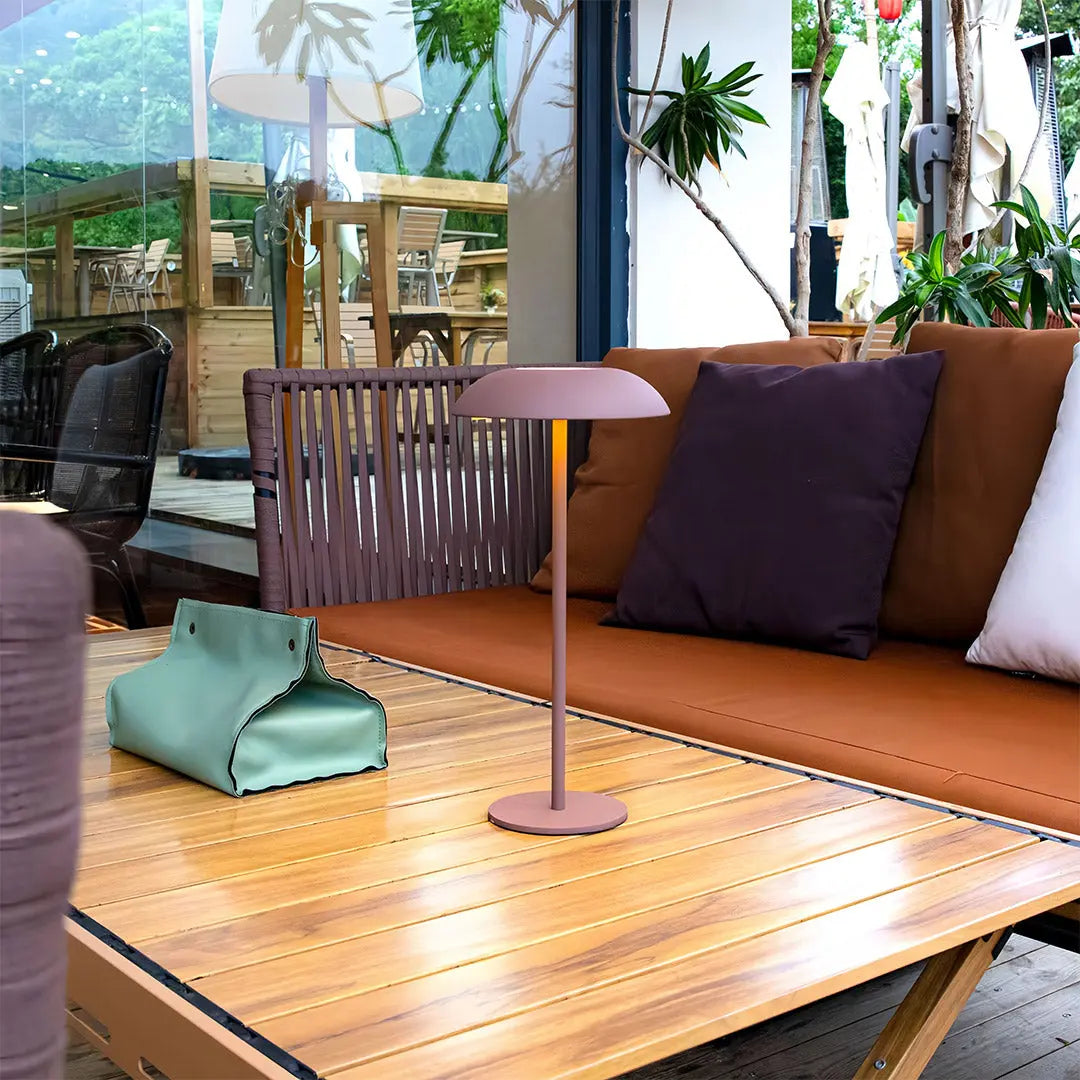 Minimalist Contemporary LED Table Lamp - Rechargeable and Dimmable Luxe