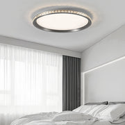 Ultra-Thin Round Flush-Mount LED Ceiling Light — Aluminum, Acrylic, 40–60cm, 76–116W, 3-Step Dimming, Eye Protection