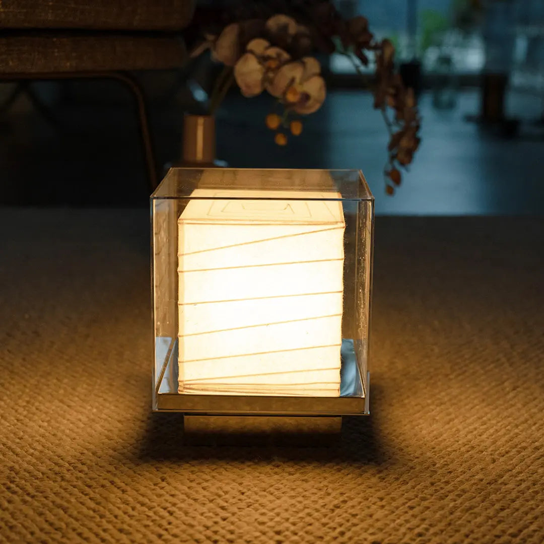 Retro Wabi-Sabi Style Japanese Paper Table Lamp - Ambient Lighting Luxe