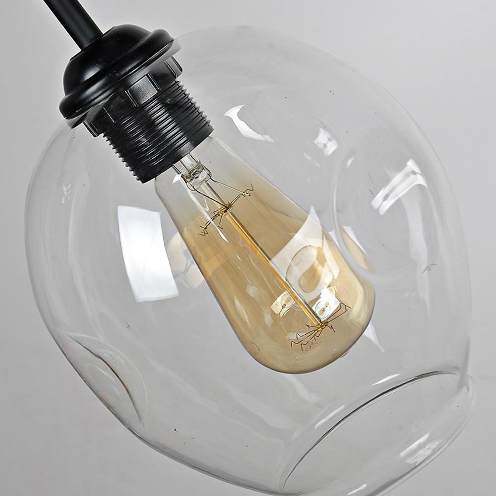 Globe Sputnik Industrial Chandelier — Metal and Glass, E27, 3/5/6/7-Light, Choice of Finish and Shade Color