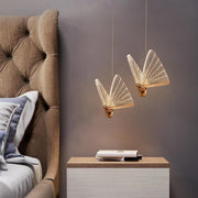 Coastal Butterfly-Shaped Mini Pendant — Metal and Acrylic, LED, 1- to 8-Light, 3000K / 6000K, 47" Adjustable Cord