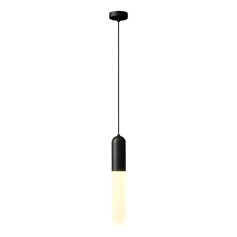 Modern Long Copper Acrylic Mini Pendant — Copper or Black, E27, 3-Step Dimming (3000K/4500K/6000K), 63" Cord