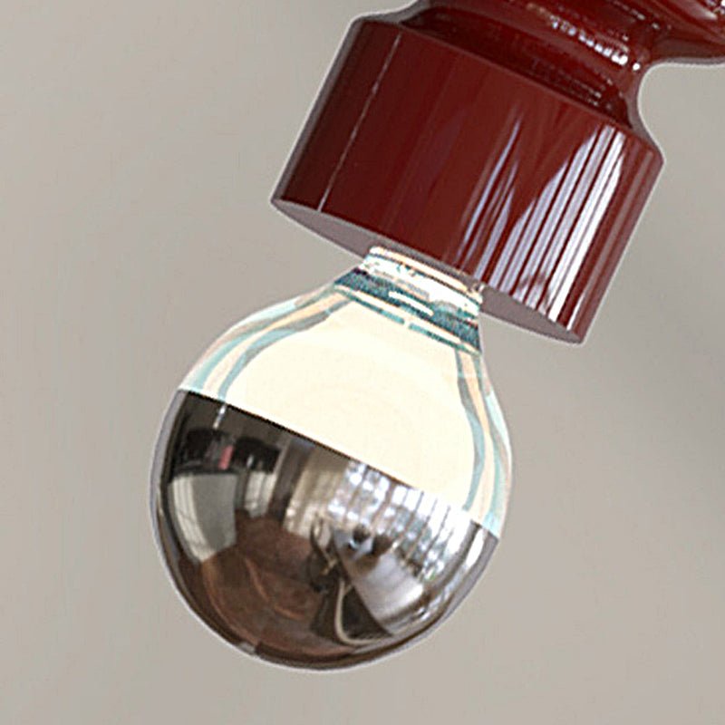 Colorful Modern Pendant Lights with Long Creative Spiral Gourd Metal Design