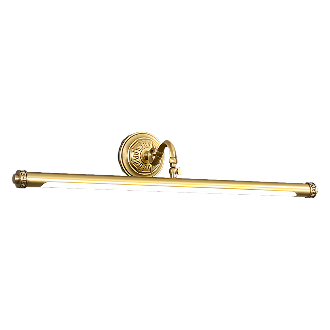 Gold Bathroom Vanity Light Bar — Full Copper, LED, 180° Adjustable, 7W / 9W / 12W, Multi-Color Temperature