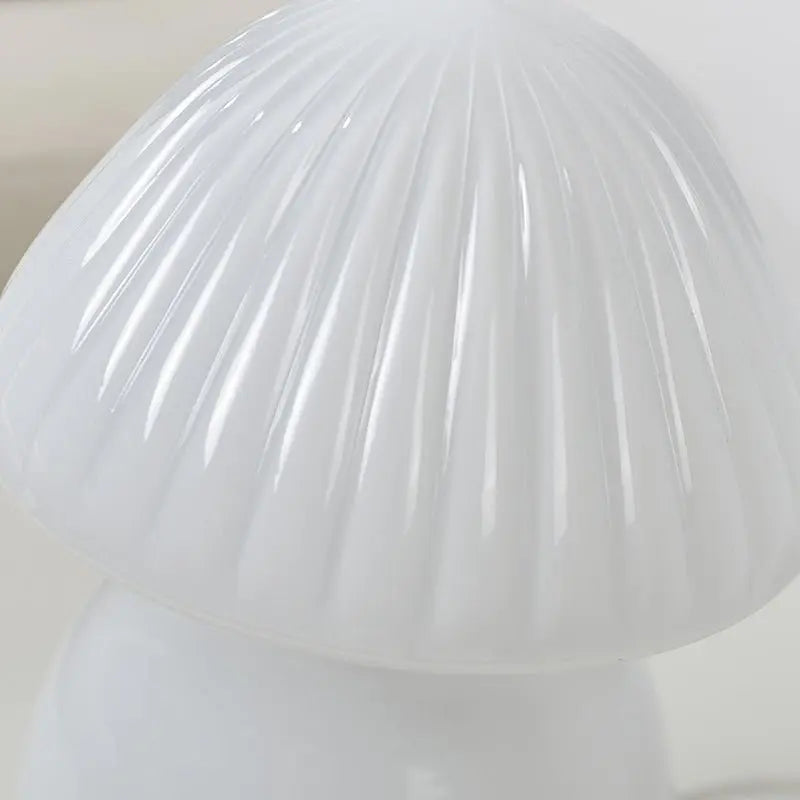 Charming LED Mushroom Baby Lamp in Glass Luxe
