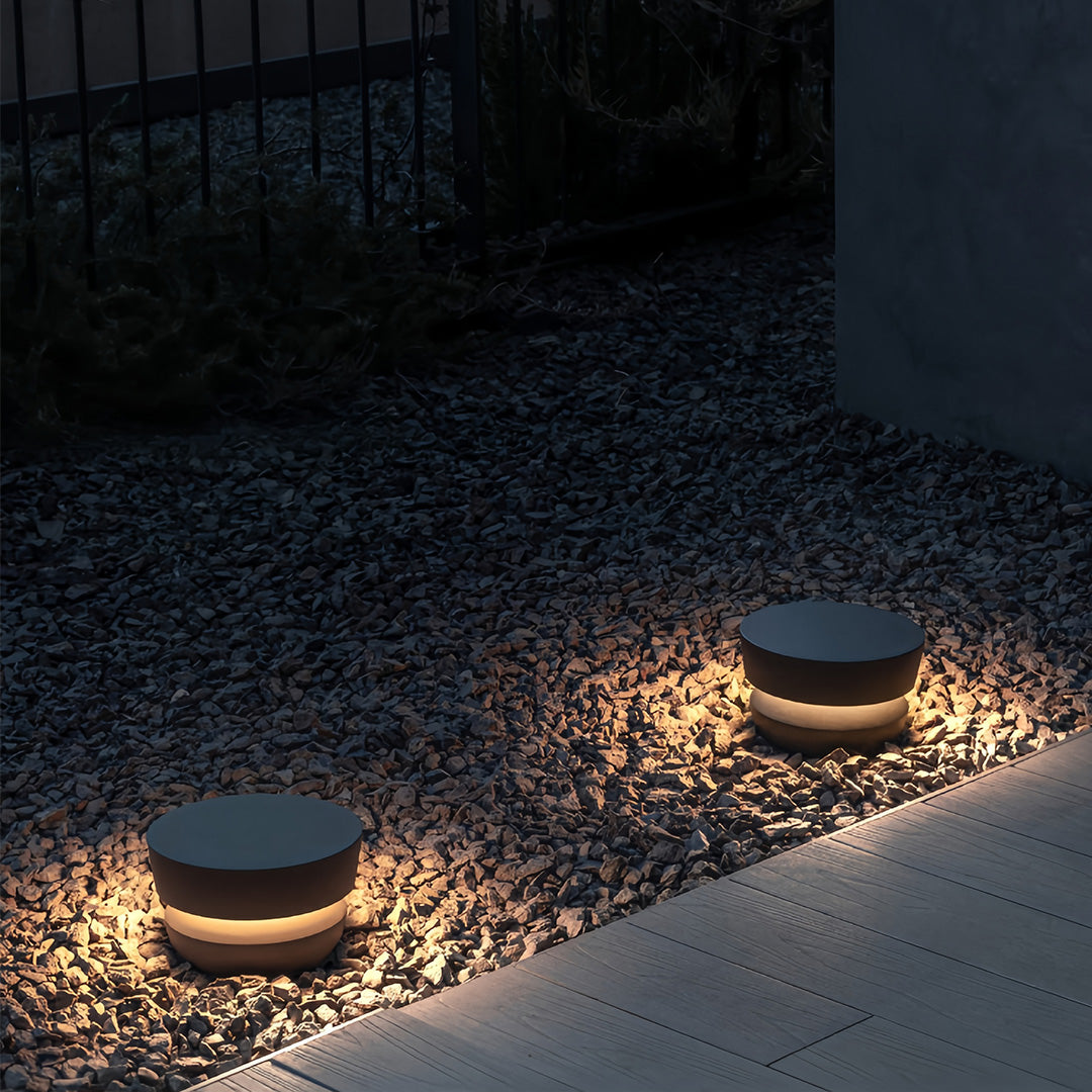 Minimalist Black Path Light — Stainless Steel, LED, 7W Hardwired or 2W Solar, IP65 Weatherproof, Dusk-to-Dawn
