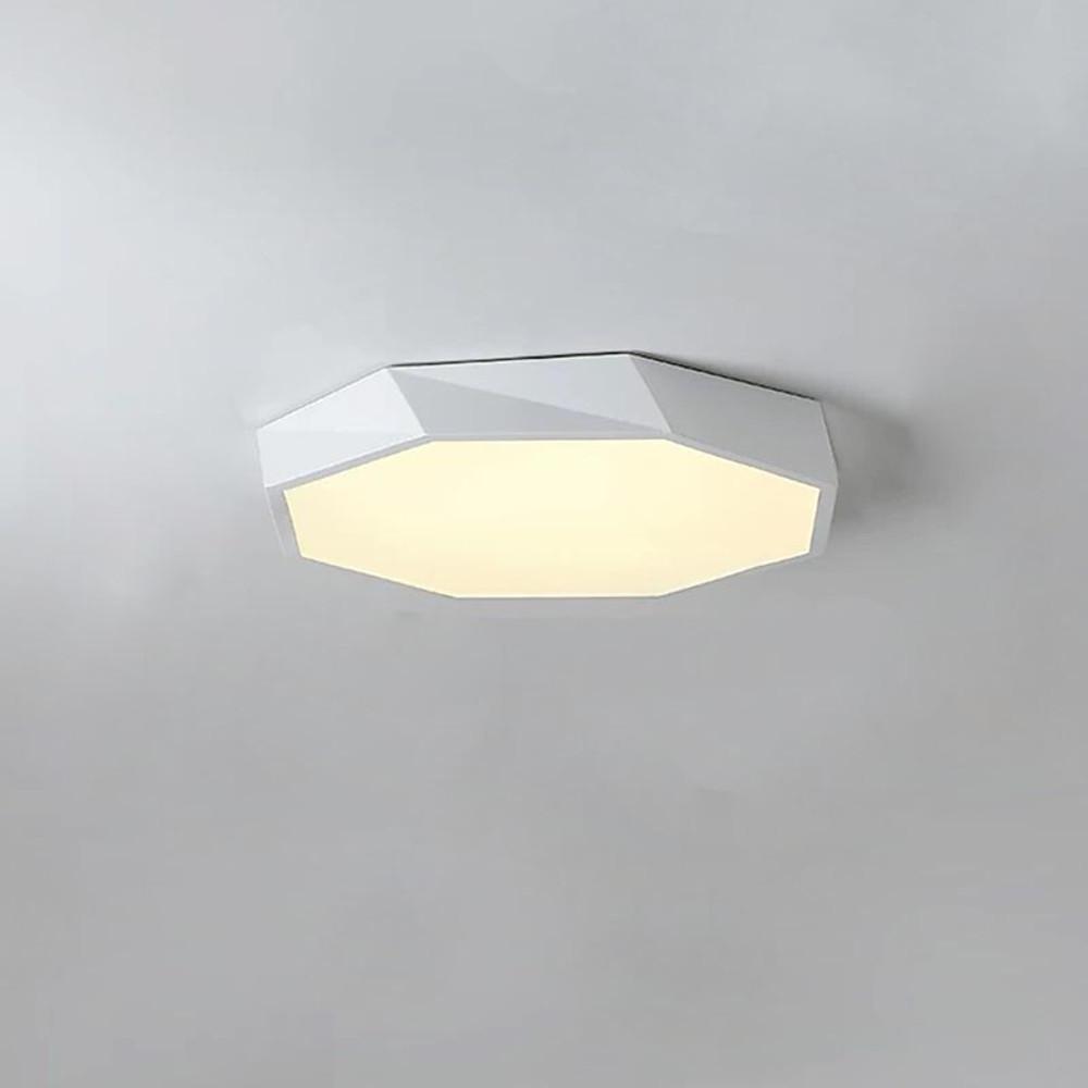 Modern Geometric Globe Flush-Mount Ceiling Light — Metal & PVC, 20W LED, Dimmable, Remote Control, 3000K–5400K, 16"