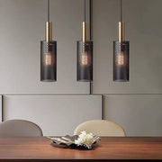 Cylinder Mini Pendant Light — Black or White Metal, LED, 1-Light, E26/E27, 5W, Adjustable Cord