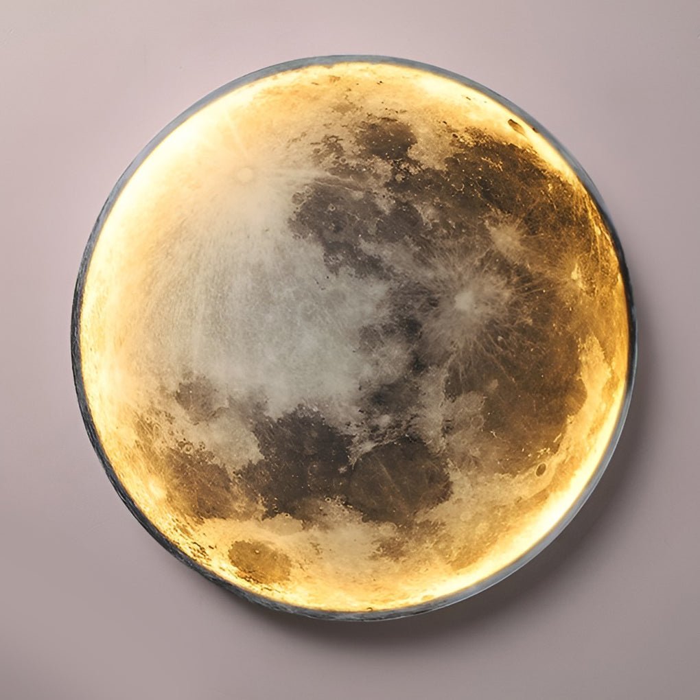 lunar moon dimmable led modern wall sconce stylish wall lamp lighting