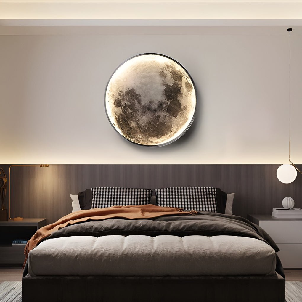 lunar moon dimmable led modern wall sconce stylish wall lamp lighting