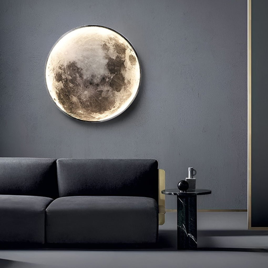 lunar moon dimmable led modern wall sconce stylish wall lamp lighting