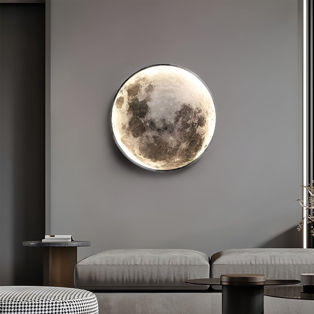 lunar moon dimmable led modern wall sconce stylish wall lamp lighting